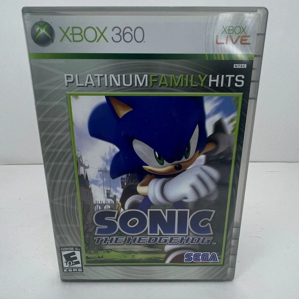 Sonic The Hedgehog Platinum Hits (Microsoft Xbox 360, 2006) Complete W/ Manual